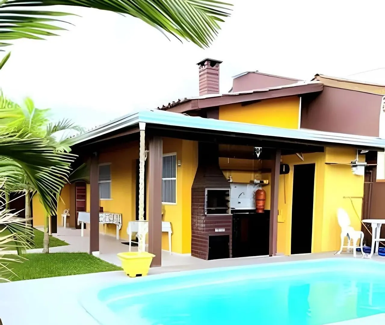 펜션 Cantinho Das Palmeiras Em Itapoa- Casa C Piscina P 6 Pessoas